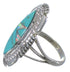 Opal Turquoise Sterling Silver Southwest Ring Size 6-3/4 TX45726